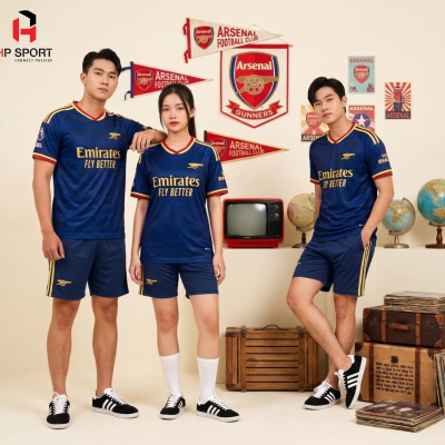 Áo CLB Arsenal sân khách xanh dương 2026