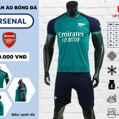 Áo đấu CLB Arsenal 2023 Xanh