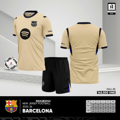 Áo CLB Barcelona sân khách 2025-2026