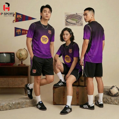 Áo CLB Barcelona tím 2026