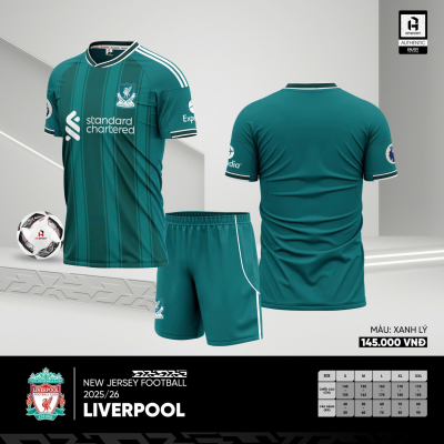 Áo CLB Liverpool xanh lý 2025-2026