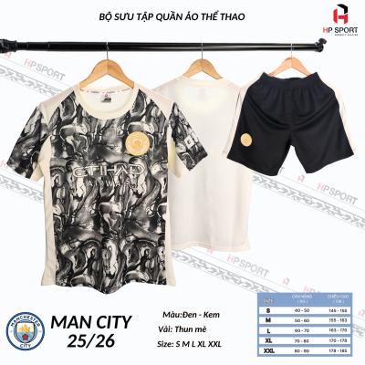 Áo CLB Man City Kem Đen 2026