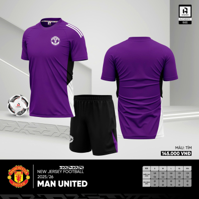 Áo CLB Man United tím 2025-2026