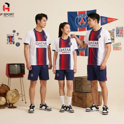 Áo CLB PSG sân khách trắng 2026