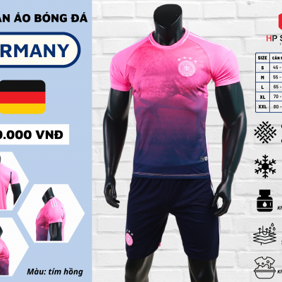 Áo đấu đội tuyển Đức 2023 tím hồng