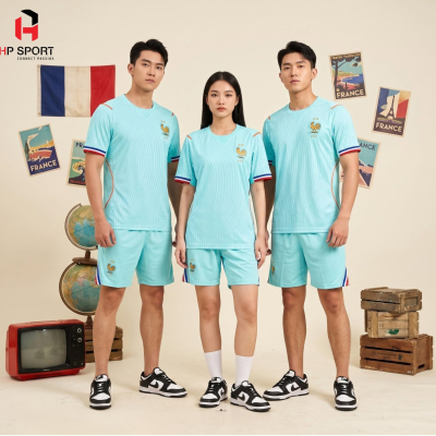 Áo đội tuyển Pháp xanh ngọc 2026