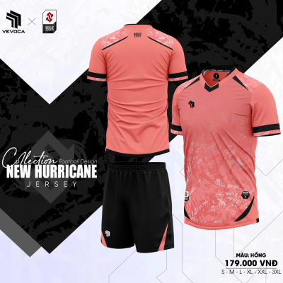 Áo bóng đá không logo HURRICANE hồng