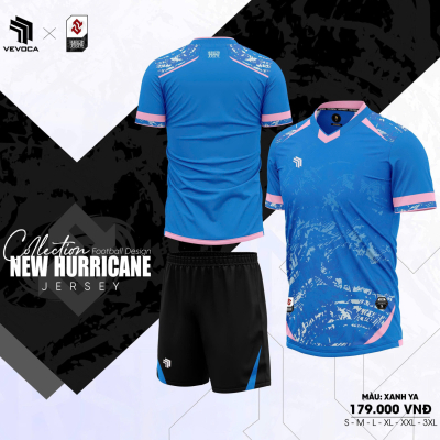 Áo bóng đá không logo HURRICANE xanh da trời