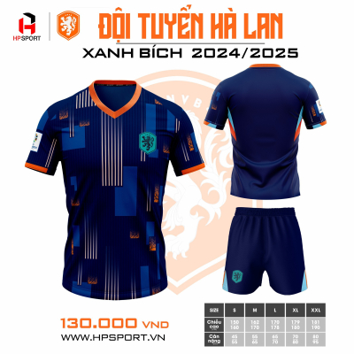 Áo đội tuyển Hà Lan xanh bích 2024-2025