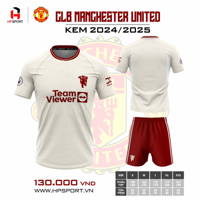 Áo CLB Man United sân khách 2024-2025